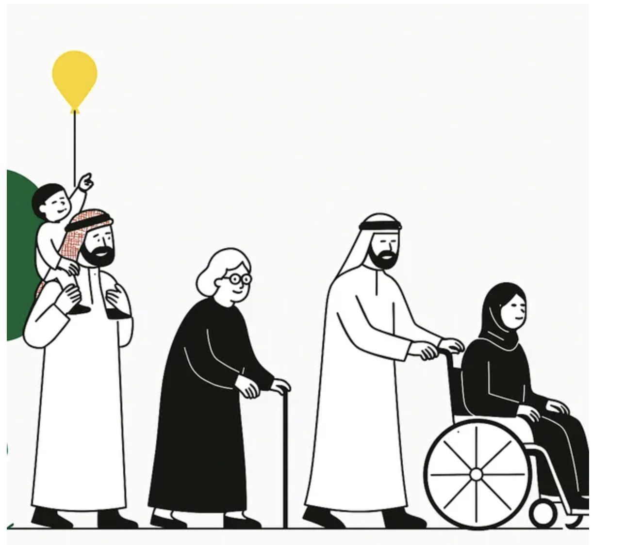 مجتمع الرعاية الصحية - أشخاص متنوعون يمثلون إمكانية الوصول للرعاية الصحية